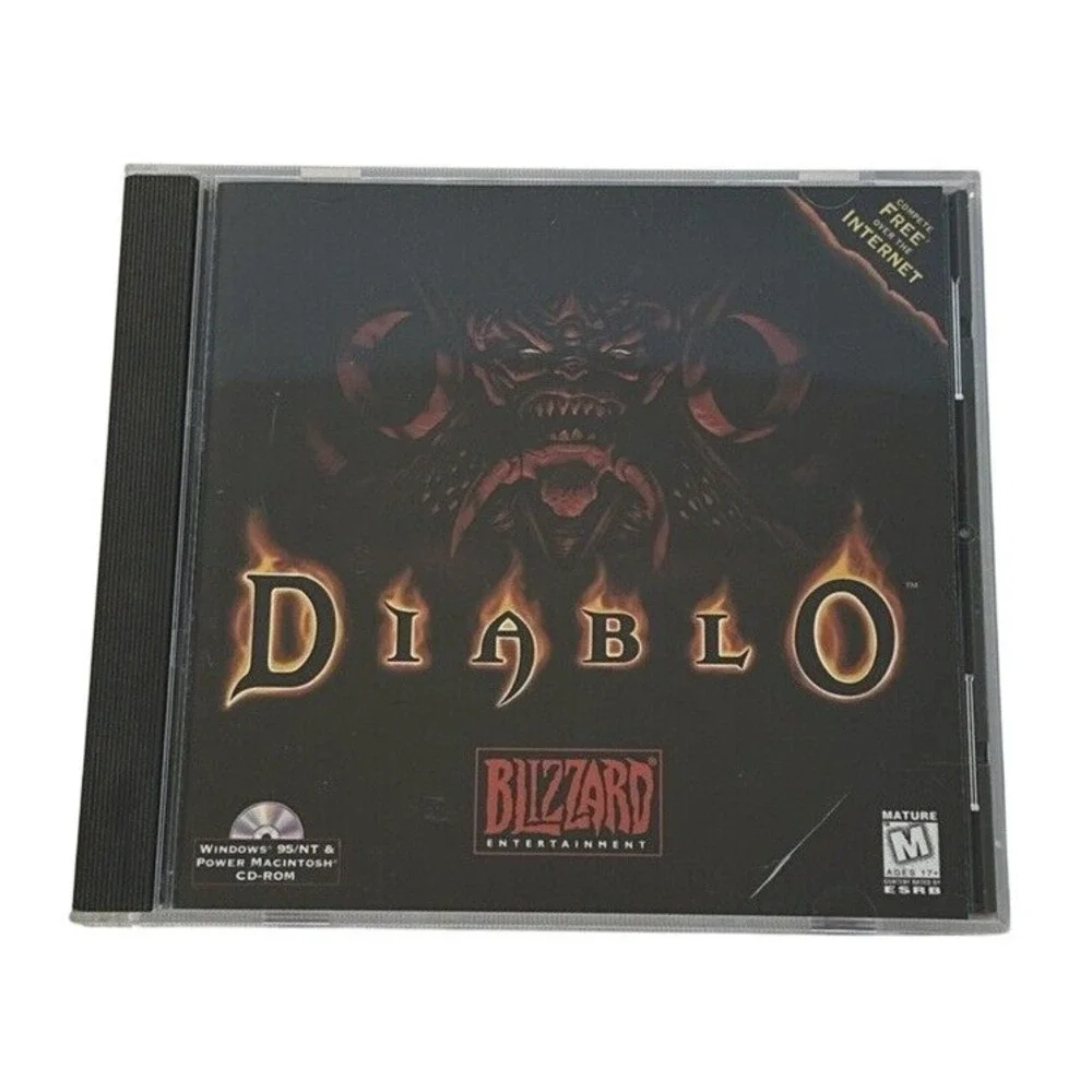 Diablo Blizzard Entertainment PC Windows 95 Power Macintosh CD-ROM 1996 GOTY